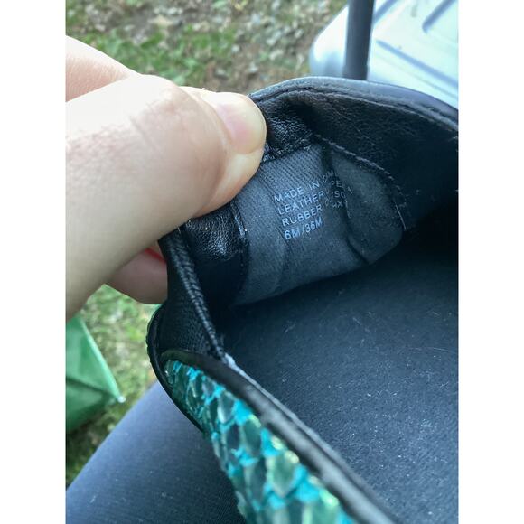 Michael KORS KEATON MK LOGO IRIDESCE WOMENS SKATE SNAKE SNEAKERS 6M/36M - Picture 5 of 5